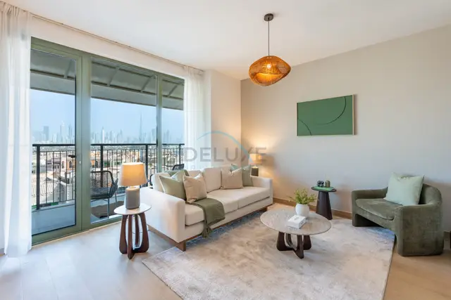 Urban Beachside 2-Bedroom with a Glimpse of Burj Khalifa — La Mer